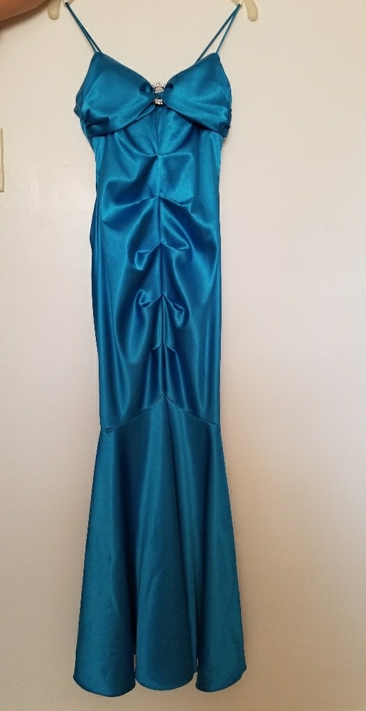 Blue prom dress
